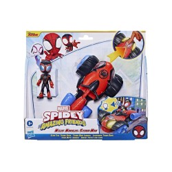 Set Marvel Spidey & His Amazing Friends Miles Morales Spider-man Glow Tech Techno-racer (f4531)