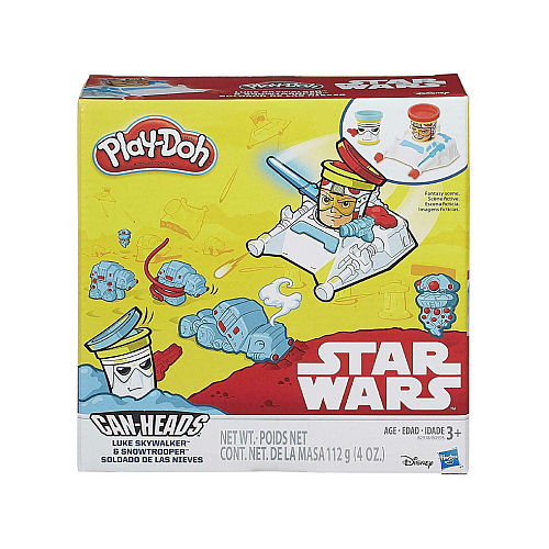 Set Play-doh Star Wars Can-heads Luke Skywalker Snowtrooper (b2918)
