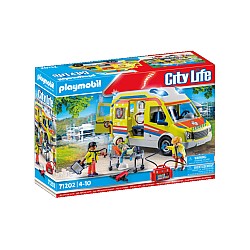 Set Playmobil Ambulance With Light And Sound (71202)