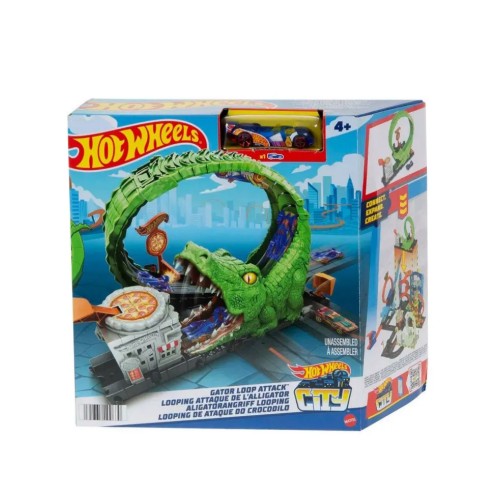 Set Hot Wheels City Gator Loop Attack (hkx39)