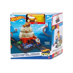 Set Hot Wheels City Downtown Ice Cream Swirl (hkx38)