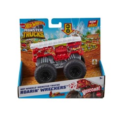 Vehicle Hot Wheels Monster Trucks Roarin Wreckers With Lights Sounds 1:43 (hdx65)