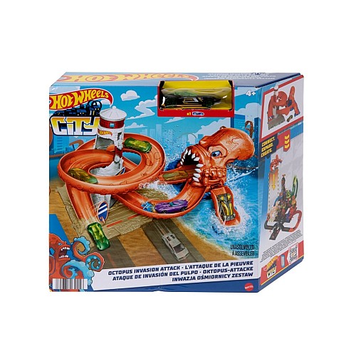 Set Hot Wheels City Octopus Invasion Attack (hdr31)