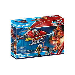 Set Playmobil Fire Rescue Helicopter (71195)