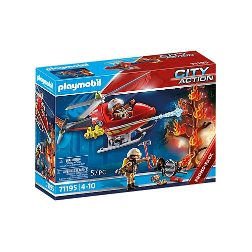 Set Playmobil Fire Rescue Helicopter (71195)