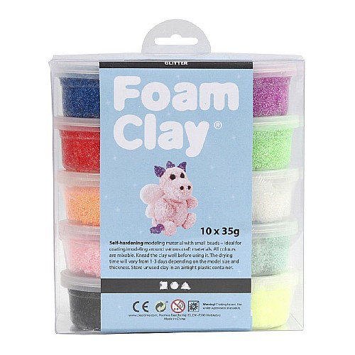Set Play-Doh Foam Clay Glitter (78890)