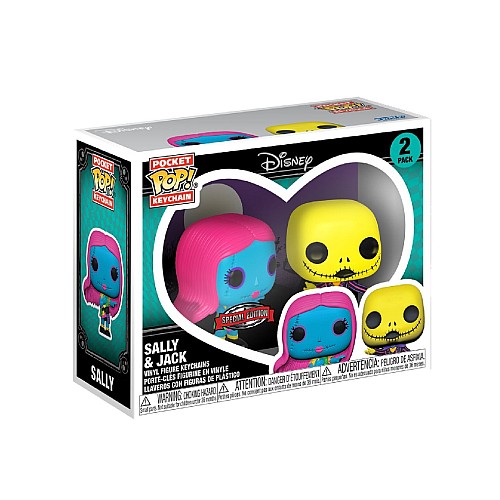 Funko Pocket Pop 2 Disney The Nightmare Before Christmas Sally Jack (blklt)