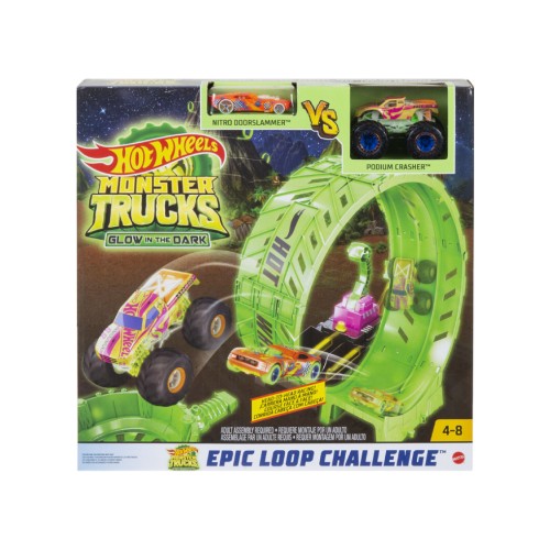 Set Monster Trucks Glow In The Darktm Epic Loop Challenge (hbn02)