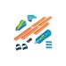 Set Hot Wheels Track Builder Unlimited Long Jump (glc89) Set Hot Wheels Track Builder Unlimited Long Jump (glc89)