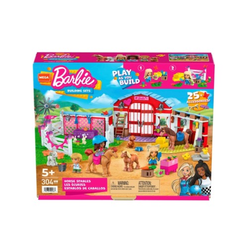 Set Barbie Building Horse Stables (hdj87)