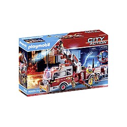 Vehicle Playmobil Us Fire Engine With Tower Ladder (70935)