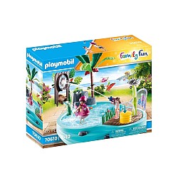 Set Playmobil Fun Pool With Water Sprayer (70610)