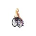 Doll Barbie Blonde With Wheelchair & Ramp (hjt13)