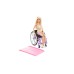 Doll Barbie Blonde With Wheelchair & Ramp (hjt13)