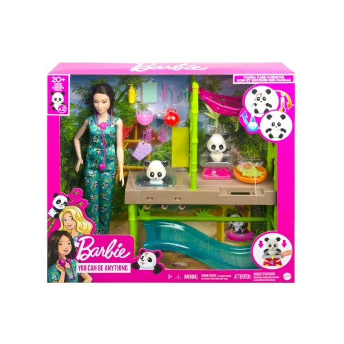 Doll Barbie Panda Care & Rescue (hkt77)
