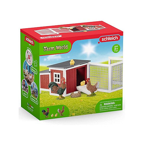Set Schleich Farm World Chicken Coop (42421)