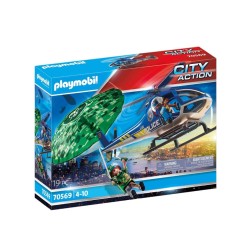 Elicopterul Playmobil Police Parachute Pursuit (70569)