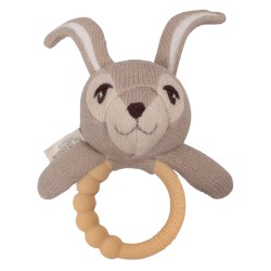 Plus Filibabba Rattle With Siliconee Teether Henny The Hare (fi-02235)