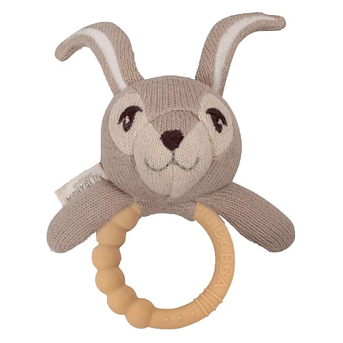 Plus Filibabba Rattle With Siliconee Teether Henny The Hare (fi-02235)
