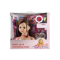 Happy Friend - Make Up Dollhead - Brunette (804012)