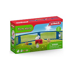 Set Schleich Farm World Rabbit And Guinea Pig Hutch (42500)