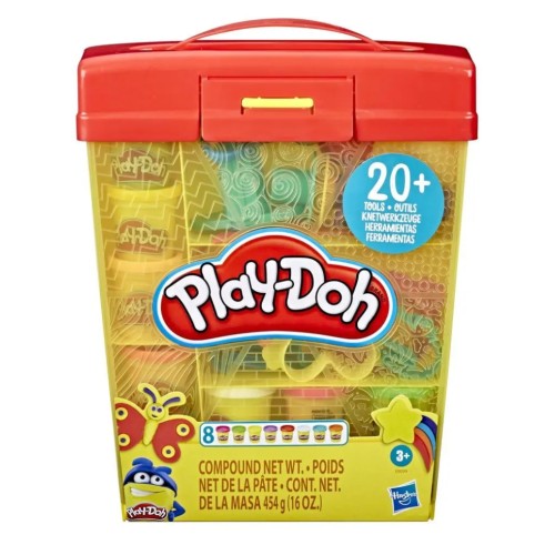 Set Play-Doh Play-doh - Large Storage Box With 20 Tools (e9099)