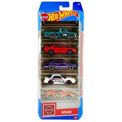 Set Hot Wheels - Nissan (set Of 5) (hly73)