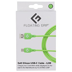 Cable Controller Floating Grip 0,5m Siliconee Usb-c Green
