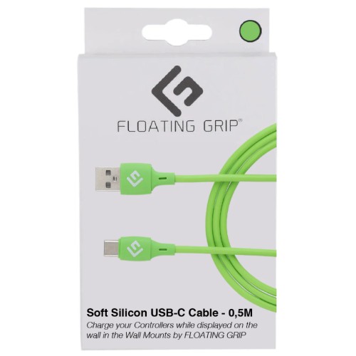 Cable Controller Floating Grip 0,5m Siliconee Usb-c Green