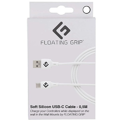 Cable Controller Floating Grip 0,5m Siliconee Usb-c White