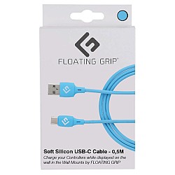 Cable Controller Floating Grip 0,5m Siliconee Usb-c Blue