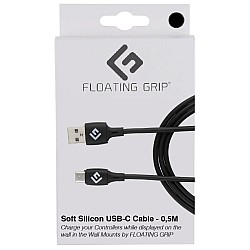 Cable Controller Floating Grip 0,5m Siliconee Usb-c Black