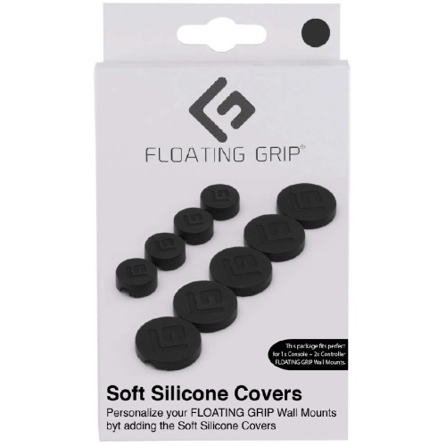 Protection Silicone Floating Grip Wall Mount Black