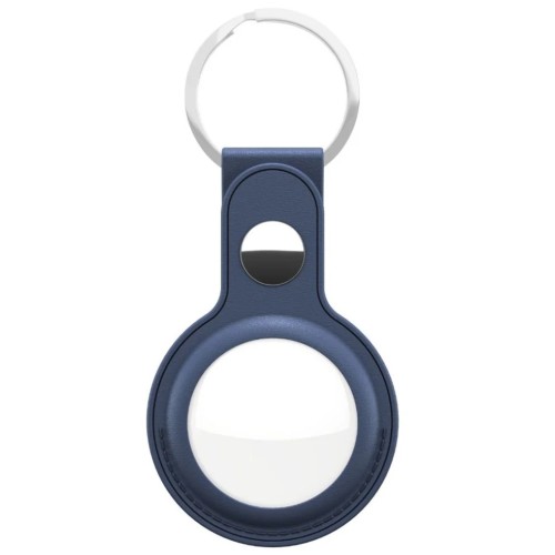 Keybudz Leather Airtag Cobalt Blue