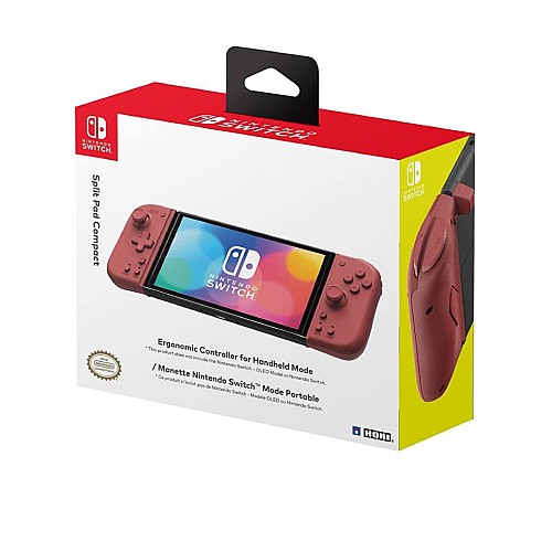 Controller Hori Split Pad Compact Apricot Red - Nsw