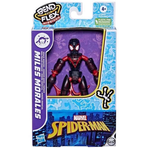 Marvel Spider Man Bend And Flex Missions Miles Morales 15cm F3844