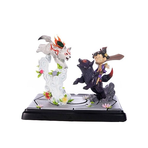 Okamiden Chibiterasu Vs Dark Chibiterasu & Possessed Kuni Resin
