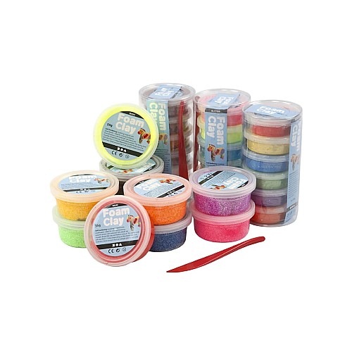 Set Foam Clay Assorted Colours 28 s (78816)