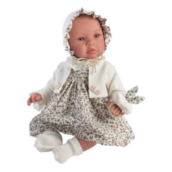 Doll Asi Leonora Beige Dress With Flowers 46cm (24184930)