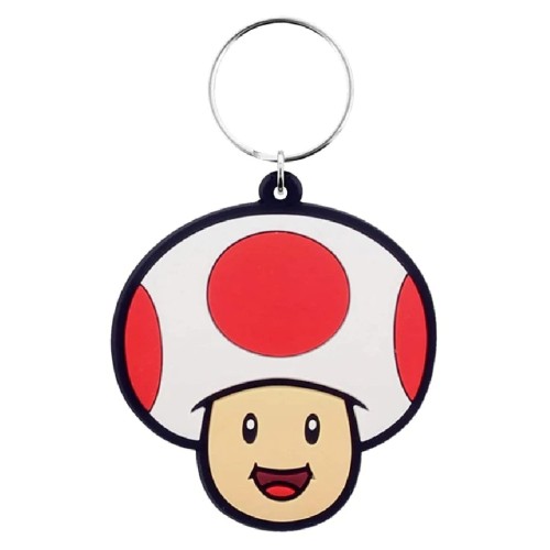 Keychain Pyramid Super Mario Toad Rubber Rk38926c