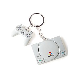 Keychain Difuzed Playstation Console Controller 3d Rubber (ke880218sny)