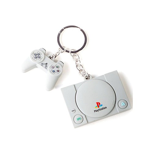 Keychain Difuzed Playstation Console Controller 3d Rubber (ke880218sny)