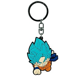 Keychain Abysse Dragon Ball Super Goku Saiyan Blue Pvc (abykey325)