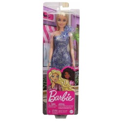 Doll Barbie Glitz Outfits Blonde & Blue Dress (grb32)