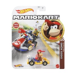 Vehicle Hot Wheels Mario Kart Diddy Kong Pipe Frame Die-cast (grn15)