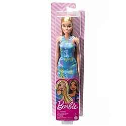 Doll Barbie Blonde Blue Dress (hgm59)