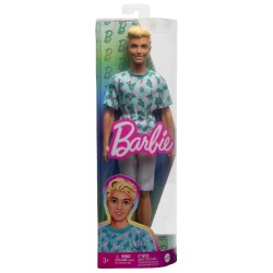 Doll Barbie Ken Fashionistas Blond Hair Wearing Cactus Tee & White Shorts With Sneakers (hjt10)