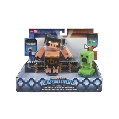 Minecraft Legends Creeper Vs Piglin Bruiser