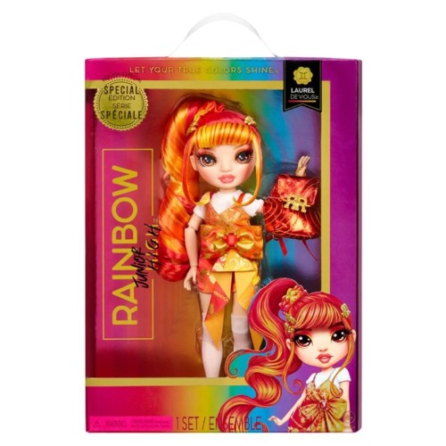 Doll Mga Rainbow High Junior High Laurel Devious Koukla Orange 590446euc
