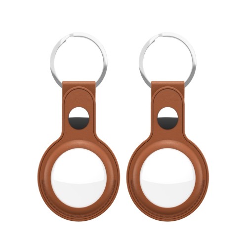 Keybudz Leather Airtag 2 Tan